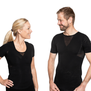 holdningskorrigerende tøj til mænd og kvinder t-shirt